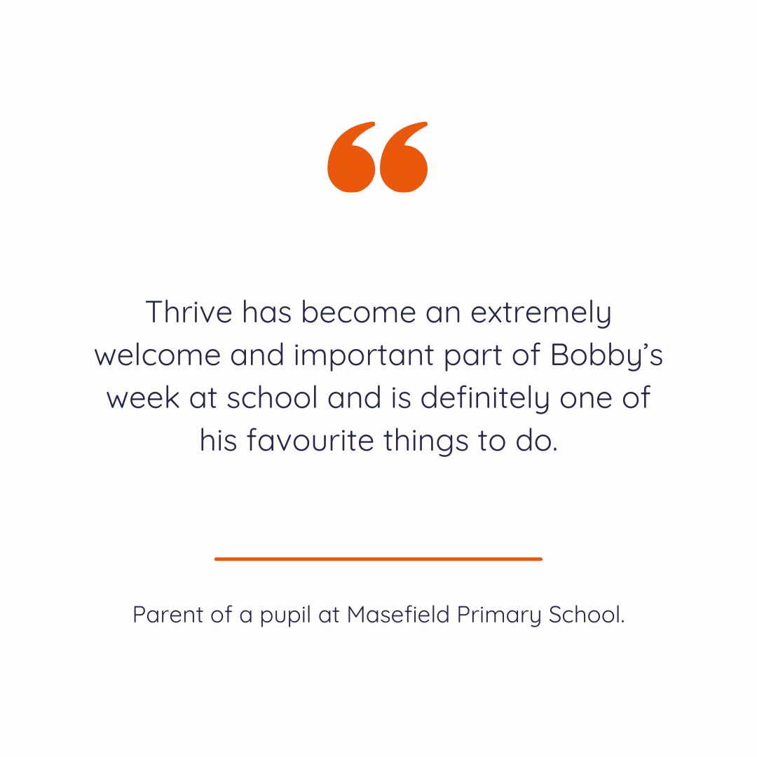 Quote from the parent of a child at Masefield Primary School
